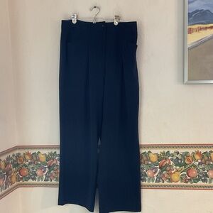 Counterparts Mid Rise Wide Leg Pants, Size 14, Navy, NWT